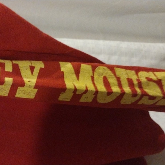 2X red long sleeve Mickey Mouse tee shirt - Picture 3 of 5